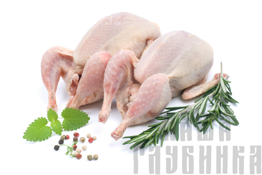 Перепелиное мясо тушками. Купить в Москве с доставкой на дом или в офис.