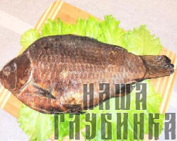 Карась горячего копчения