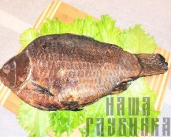 Карась горячего копчения